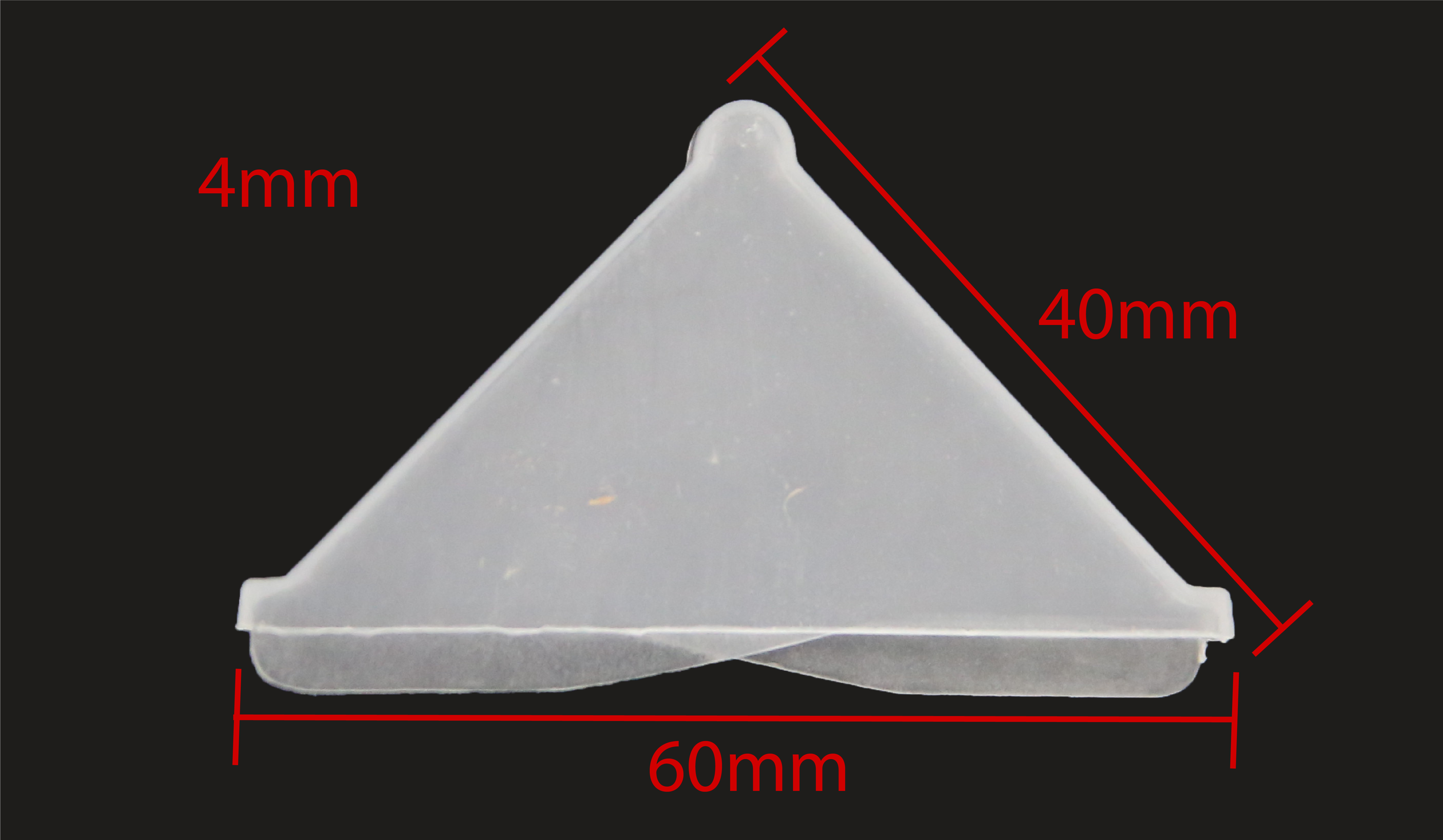 Glass Corner Protectors 4mm Black Plastic X 4 to 500 